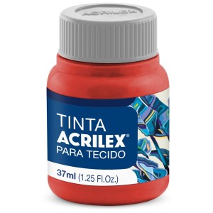 Tinta para Tecido 37ml - Vermelho Escarlate 508 Acrilex