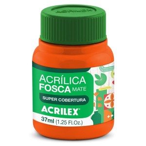 Tinta Acrílica Fosca 37ml - Laranja 517 Acrilex