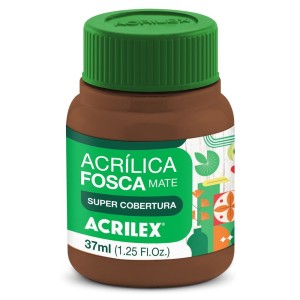 Tinta Acrílica Fosca 37ml - Marrom 531 Acrilex