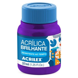 Tinta Acrílica Brilhante 37ml - Violeta 516 Acrilex