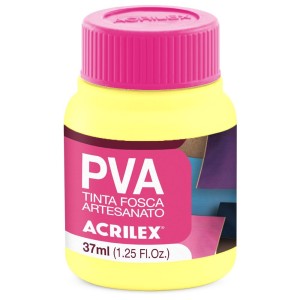 Tinta PVA Fosca 37ml - Amarelo Bebê 808 Acrilex