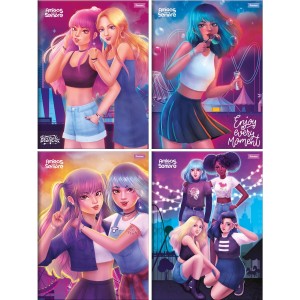 Caderno Brochura Amigas para Sempre 80 Folhas Foroni