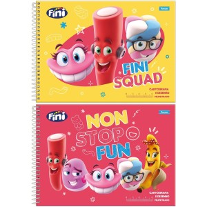 Caderno de Cartografia Milimetrado Fini 80 Folhas Foroni