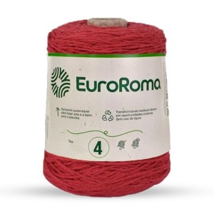 Barbante N.4 1000 - Vermelho 600g EuroRoma