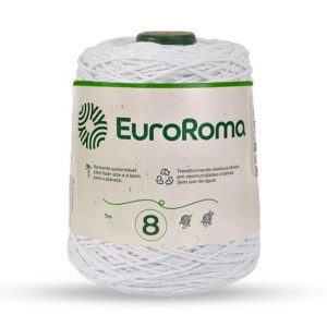 Barbante N.8 200 - Branco 600g EuroRoma