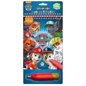 Livro Colorindo com Água - Patrulha Canina - Diversão com os Filhotes Ciranda Cultural