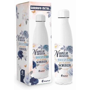 Garrafa Térmica Metal 500ml - Coisas Que Te Fazem Sorrir Brasfoot