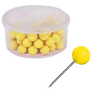 Alfinete para Mapa N.1 - Amarelo c/50 ACC