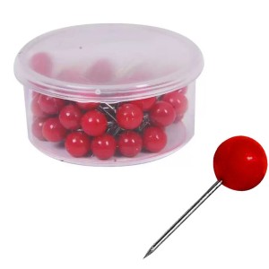 Alfinete para Mapa N.1 - Vermelho c/50 ACC