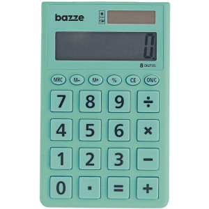 Calculadora de Bolso 8 Dígitos Color Office Turquesa Bazze