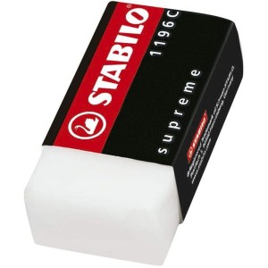 Borracha Escolar Branca Supreme Stabilo