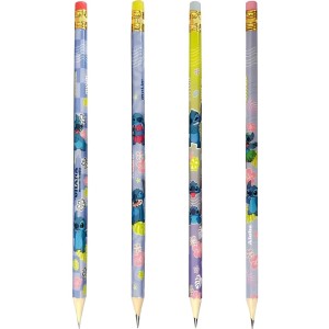 Lápis Preto N2 Stitch Disney com Borracha HB Molin