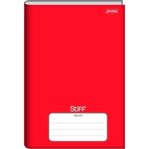 Agenda Escolar Flexível Stiff Vermelha 240 Páginas Jandaia