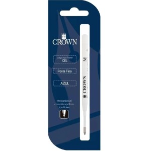 Carga para Caneta Gel Parker Azul CA17004A Crown