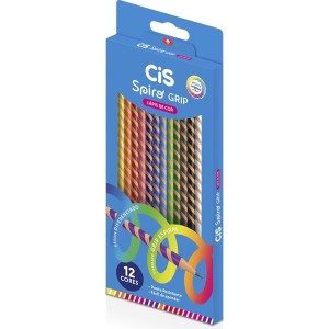 Lápis de Cor 12 Cores Spiro Grip CiS