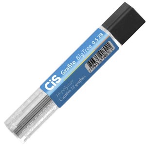 Grafite 0.5mm 2B - Tubo com 12 Minas CiS