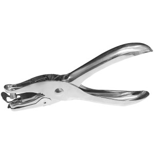 Perfurador de Papel 1 Furo Alicate para 6 Folhas Kaz