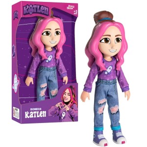 Boneca Katlen - Dos Rosa 26cm 1271 Baby Brink