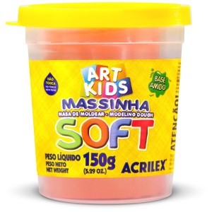 Massa de Modelar 150g - Laranja Acrilex