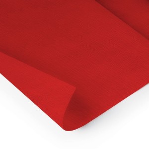 Papel Crepom Simples 48cm x 2m - Vermelho