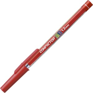 Caneta Esferográfica 1.2mm 07B Vermelha Compactor