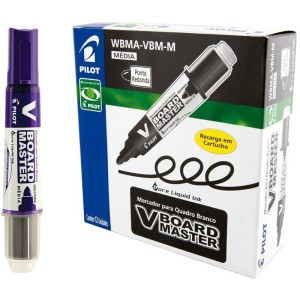 Pincel Marcador para Quadro Branco V-Board Master Violeta c/12 Pilot