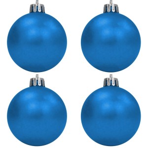 Bola de Natal 6cm Azul c/4 SoNatal
