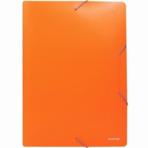 Pasta com Elástico A4 Neon Laranja A02N-LJ Plascony