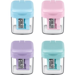 Apontador com Depósito MiniBox Pastel Faber Castell