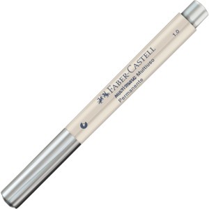 Marcador Permanente Multimark 1.0 - Prata Faber Castell