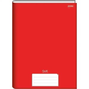 Caderno Brochura Vermelho 96 Folhas Jandaia
