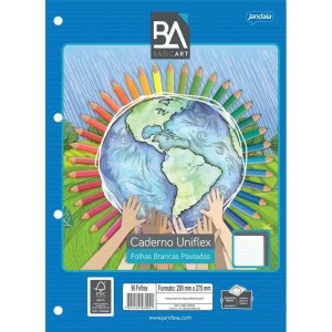 Refil para Fichário Branco Uniflex 96 Folhas Jandaia