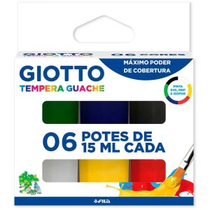 Tempera Guache 6 Cores 15ml Giotto