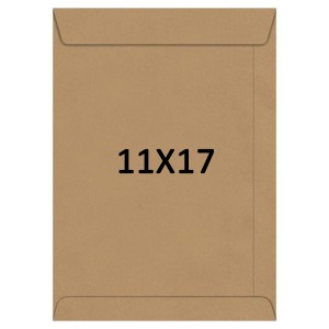 Envelope 11cm x 17cm - Kraft Natural c/10 Scrity