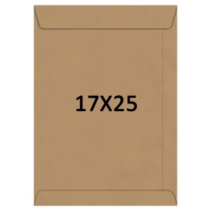 Envelope 17cm x 25cm - Kraft Natural c/10 Scrity