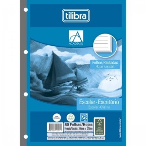 Refil para Fichário Branco Tiliflex 80fls Tilibra