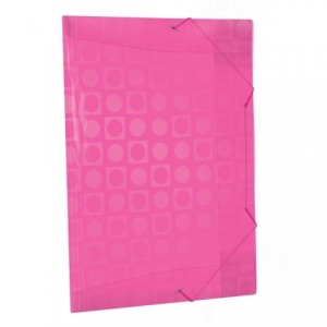 Pasta com Elástico Decorada Rosa 301RS DAC