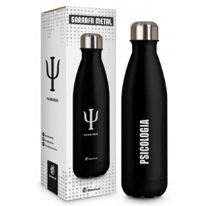 Garrafa Térmica Metal 500ml - Psicologia Brasfoot
